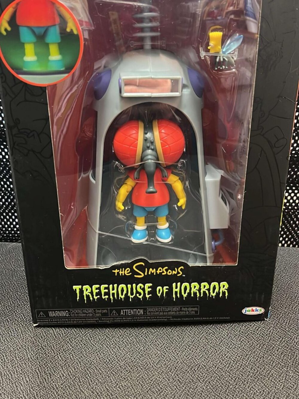 The Simpsons Treehouse of Horror Fly Boy Bart Jakks Pacific Figure NIB